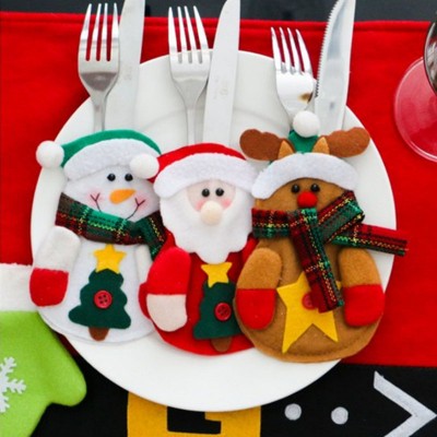 2019 Creative Gift Set DIY Gadgets Handmade Ornament Knife And Fork Bag Pocket For Christmas